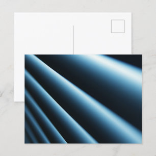 Abstraktes blaues Muster Postkarte