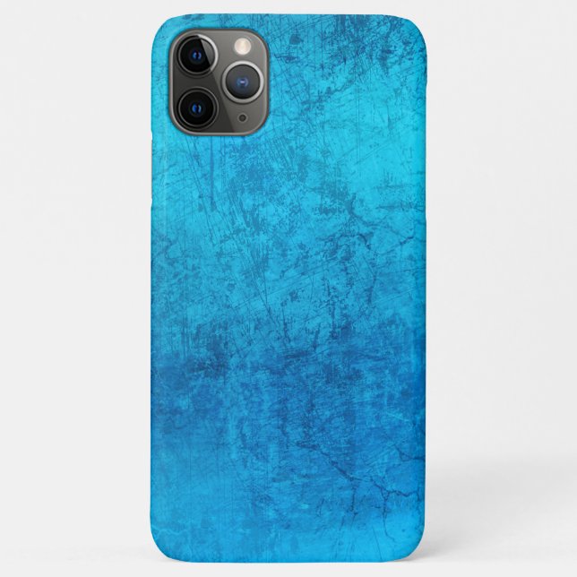 Abstraktes blaues Vollfarbendesign Case-Mate iPhone Hülle (Rückseite)