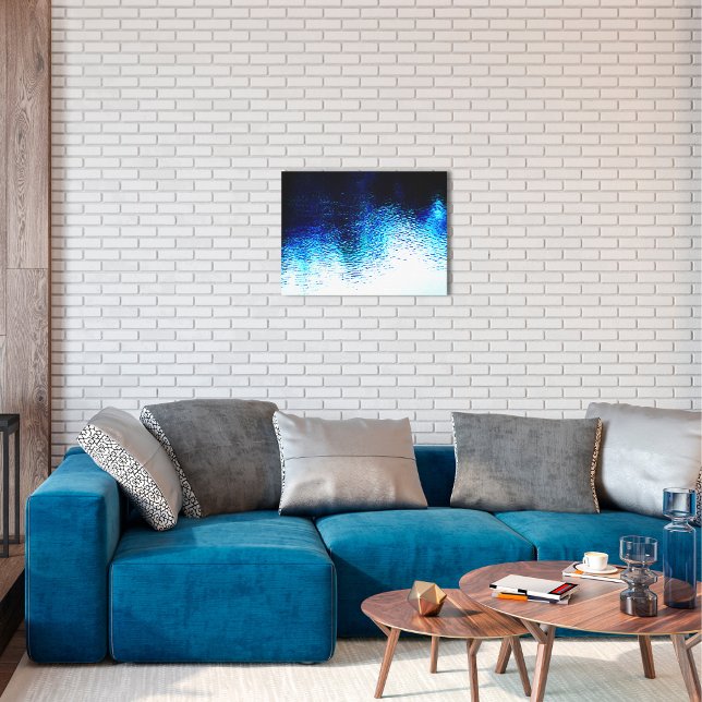 Abstraktes blaues Wasser Leinwanddruck (Von Creator hochgeladen)