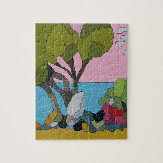 Abstraktes Bleiglas (Vertikal)