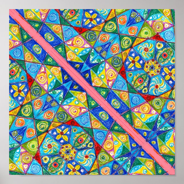 Abstraktes Blisterpacker Poster (Vorne)