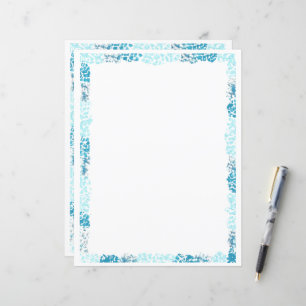 Abstraktes Blue Border Scrapbook und Zeitschriften