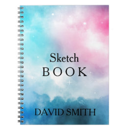 Abstraktes Bluesky WaterColor-Notebook Notizblock