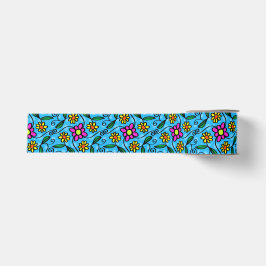 Abstraktes Blumenband Ripsband