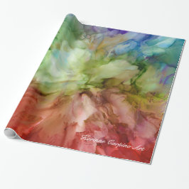 Abstraktes Blumenblumenblatt-Seidenpapier Geschenkpapier