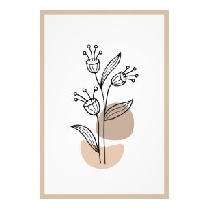 Abstraktes Blumendesign Fotodruck