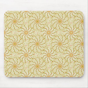 Abstraktes blumengeschmücktes Muster - leicht Mousepad