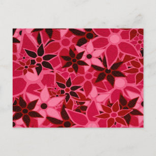 Abstraktes Blumenmuster #5 Postkarte
