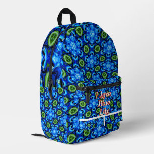 Abstraktes Blumenmuster Bedruckter Rucksack