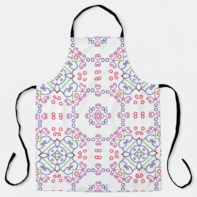 Abstraktes Blumenmuster, designabstrakt, kunst, Zu Schürze (Vorderseite)