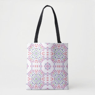 Abstraktes Blumenmuster, designabstrakt, kunst, Zu Tasche