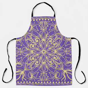 Abstraktes Blumenmuster. Geometrie, mandalische Ge Schürze
