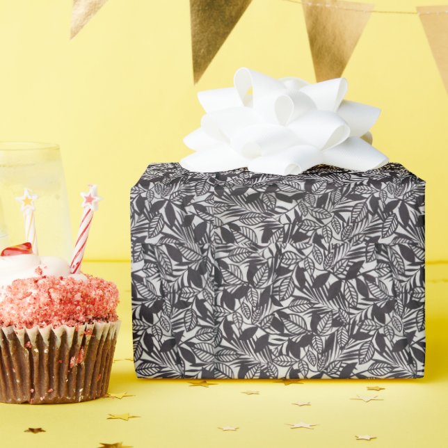 Abstraktes Blumenmuster Geschenkpapier (Geburtstagsparty)