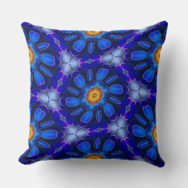 Abstraktes Blumenmuster Kissen