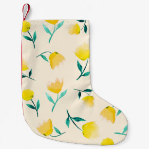 Abstraktes Blumenmuster Kleiner Weihnachtsstrumpf