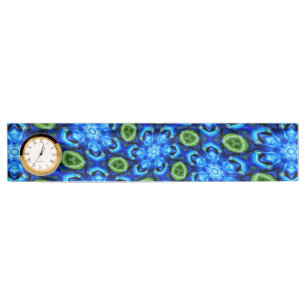 Abstraktes Blumenmuster Namensplakette