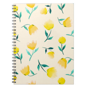 Abstraktes Blumenmuster Notizblock