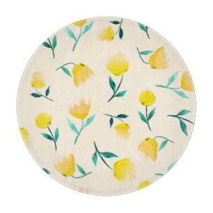 Abstraktes Blumenmuster Schneidebrett