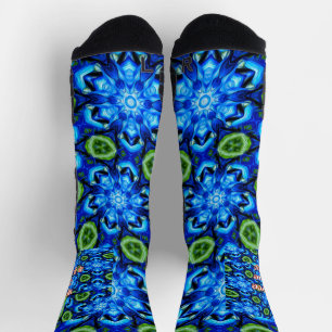 Abstraktes Blumenmuster Socken