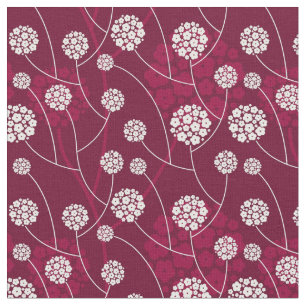 Abstraktes Blumenmuster Stoff