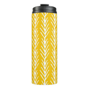 Abstraktes Blumenmuster Thermosbecher