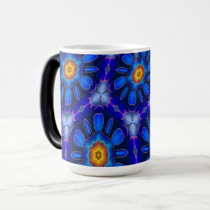 Abstraktes Blumenmuster Verwandlungstasse