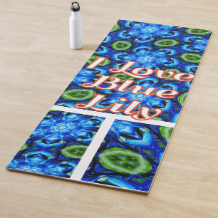 Abstraktes Blumenmuster Yogamatte
