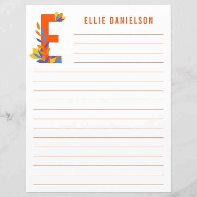 Abstraktes Blumenpapier (Vorderseite)