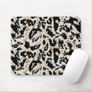 Abstraktes Bohemian-Afrika-Leopard-Muster Mousepad