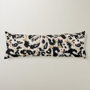 Abstraktes Bohemian-Afrika-Leopard-Muster  Seitenschläferkissen