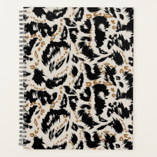 Abstraktes Bohemian-Afrika-Leopardenmuster Planer