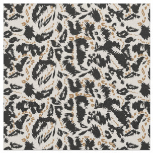 Abstraktes Bohemian-Afrika-Leopardenmuster Stoff