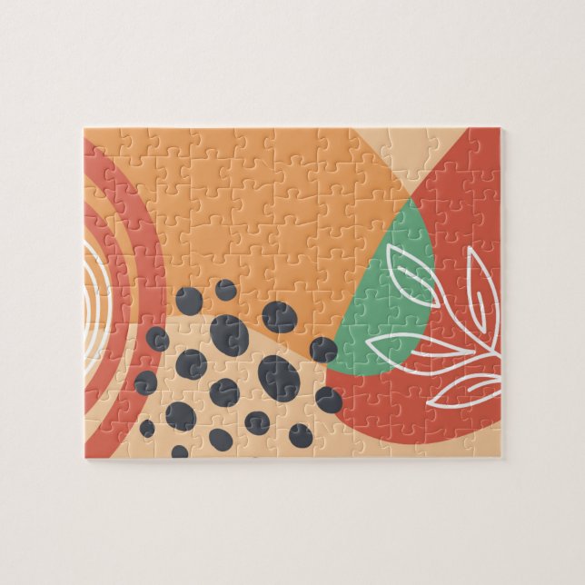 Abstraktes Boho-Design, moderne organische Kunst (Horizontal)