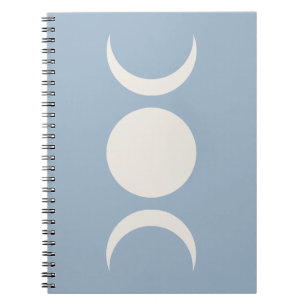 Abstraktes Boho-Mondmuster Notizblock