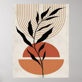 Abstraktes Boho und moderne Clip Art Poster