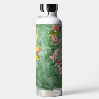 Abstraktes botanisches Design-Wasserflasche Trinkflasche