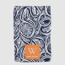 Abstraktes Botanisches Monogramm für kühle Navy-Ro