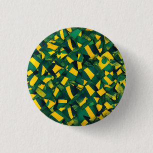 Abstraktes brasilianisches Muster Button