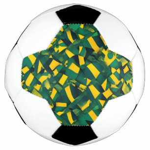 Abstraktes brasilianisches Muster Fußball