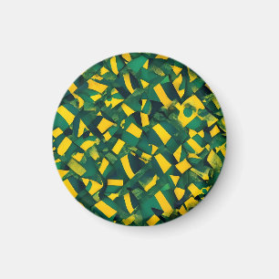 Abstraktes brasilianisches Muster Magnet