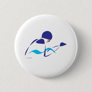 Abstraktes Brustschwimmen 1 Button