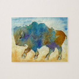 Abstraktes Buffalo Puzzle