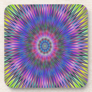 Abstraktes Bulls-eye-Muster Untersetzer
