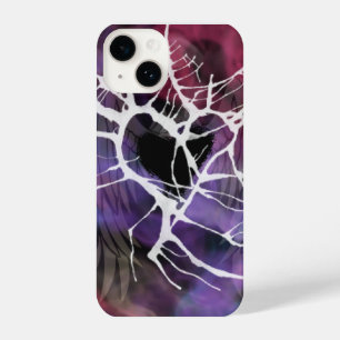 Abstraktes bunt gestörtes Herz iPhone 14 Hülle