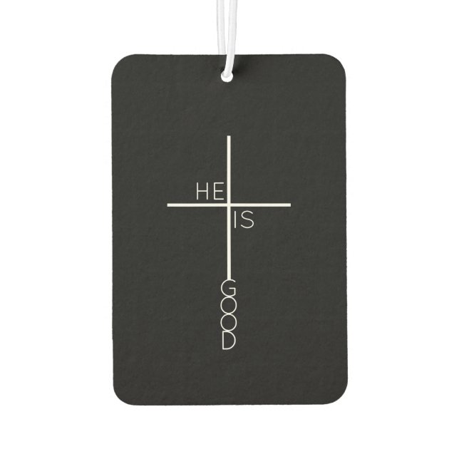 Abstraktes Christliches Kreuz Autolufterfrischer (Rückseite)