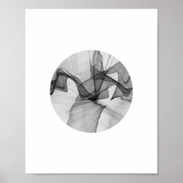Abstraktes Circle Poster | 8x10