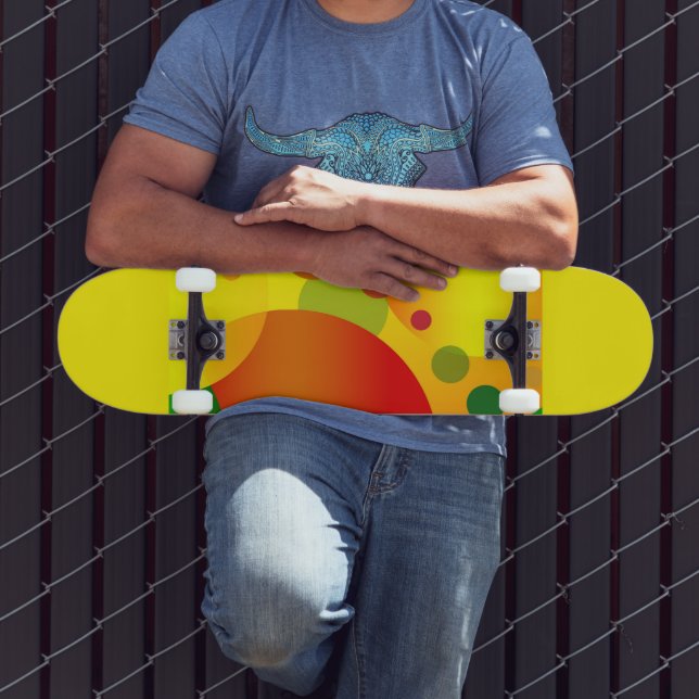 ABSTRAKTES CIRCLES-Skateboard Skateboard (Außenbereich 3)