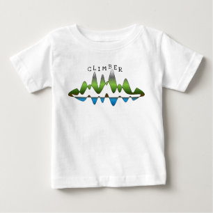 Abstraktes "Climber"-Gebirge Baby T-shirt