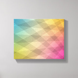 Abstraktes CMYK-Artwork Leinwanddruck
