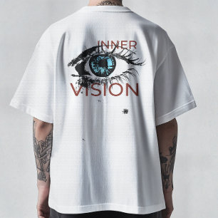 Abstraktes Cyber-Auge-Grafik - Innere Wahrheitsvis T-Shirt